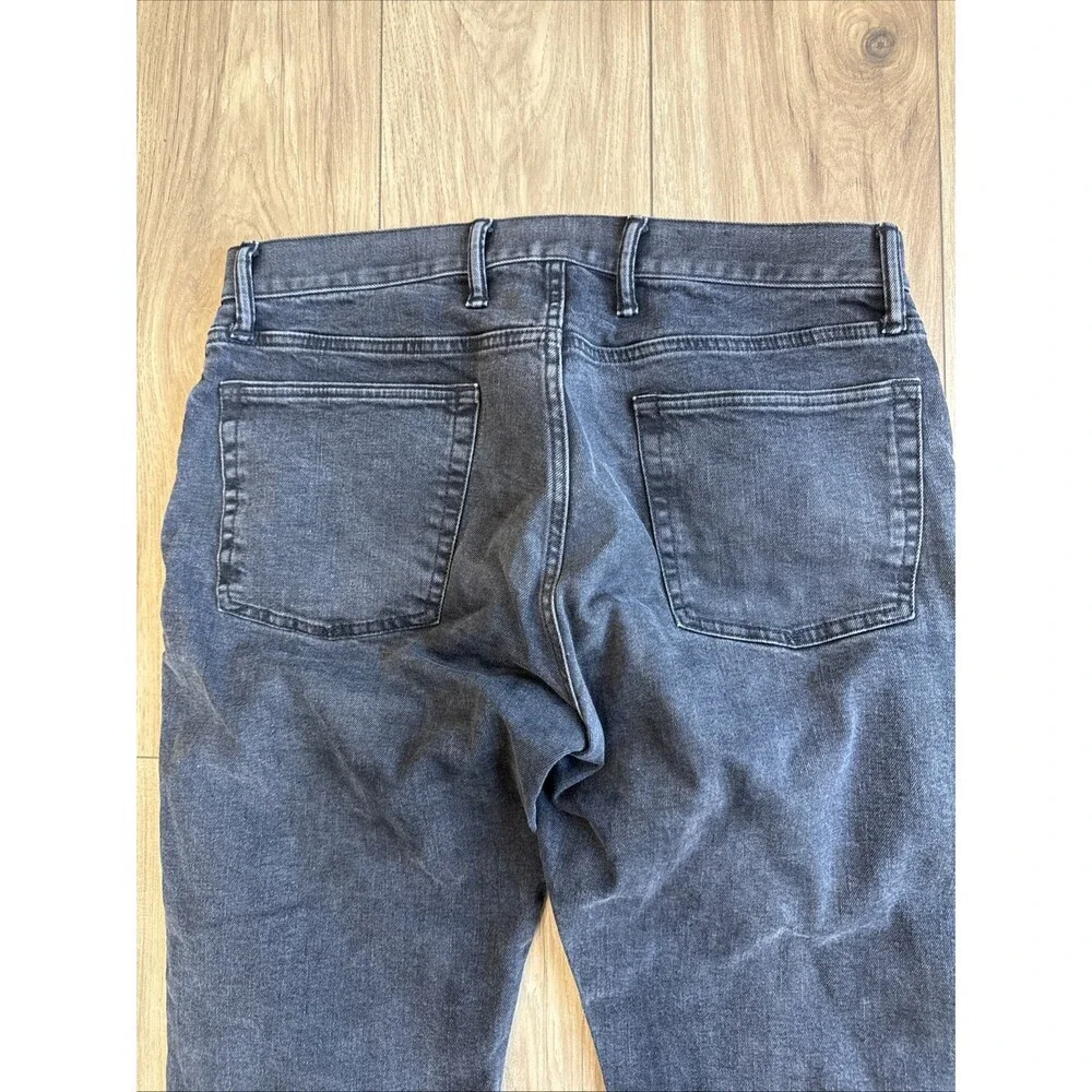 Gap Jeans Men Size 36x32 Relaxed Black Straight Leg Five Pockets Pants